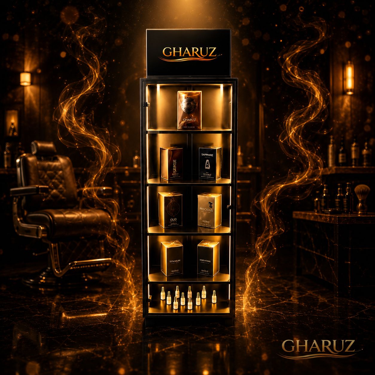 Display GHARUZ para perfumes consignados